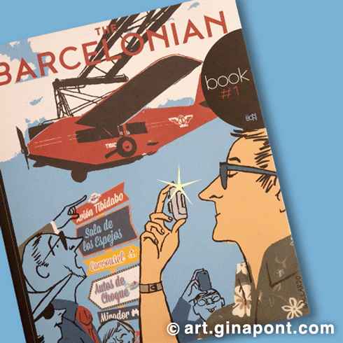 Mi aportación a The Barcelonian, el proyecto de portadas ilustradas de una revista fictícia. Hago homenaje al metro de Barcelona y a la era digital.