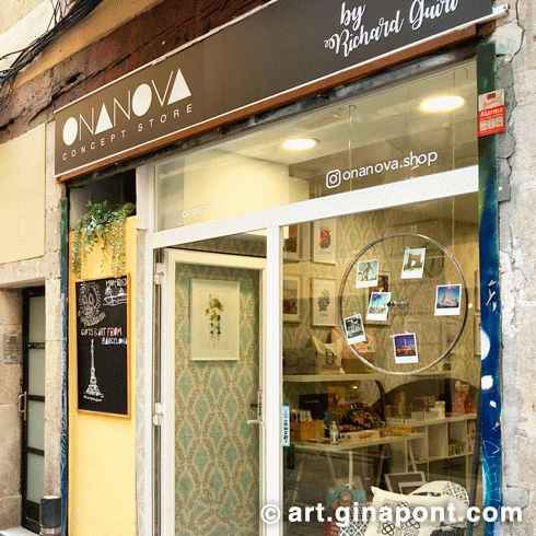 Ahora, puedes encontrar mis láminas de Barcelona en Ona Nova shop, Barrio Gótico, Barcelona.