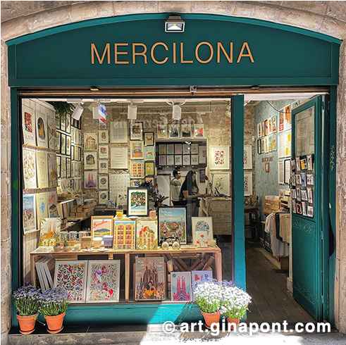 Ahora puedes encontrar mis láminas de Barcelona en la tienda Mercilona, Ciutat Vella, Barcelona.